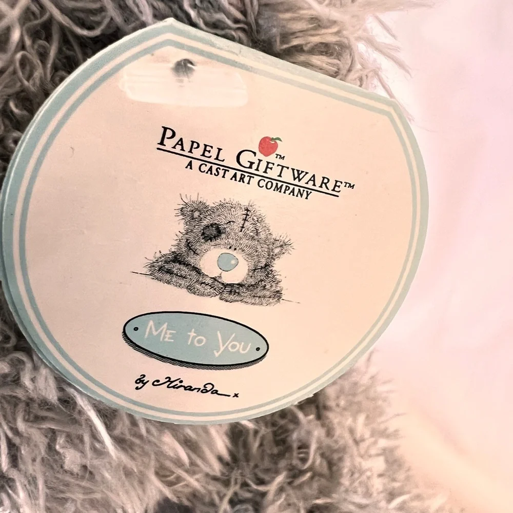 Tatty Teddy Plush Me to You Grey Love Bear holding Red Heart Ring box with tag